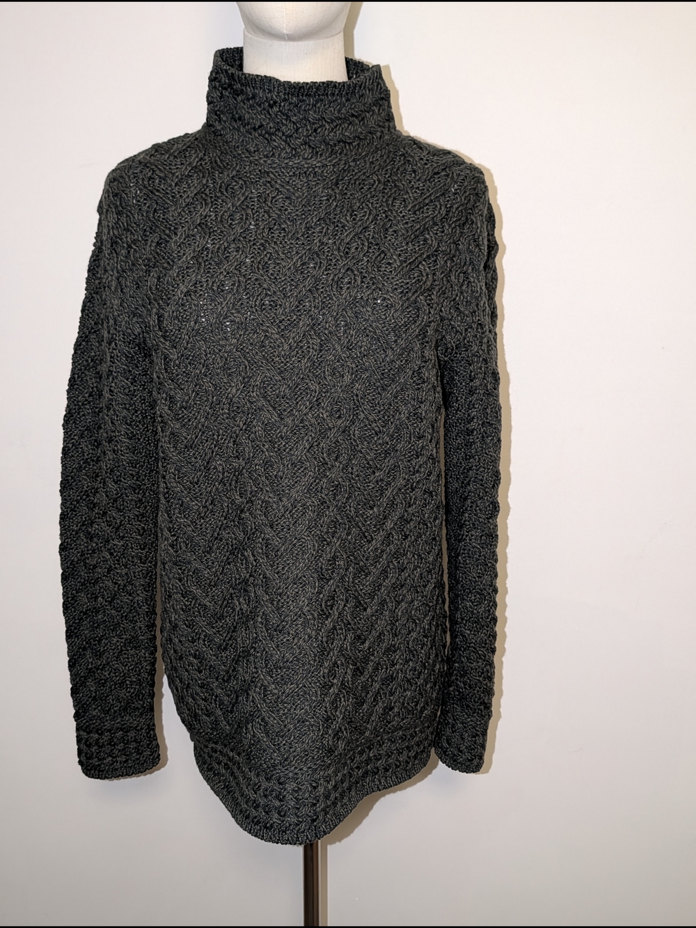 Turtleneck Cable Knit Sweater